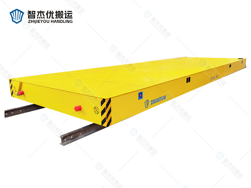 喷砂房专用轨道平板搬运车
